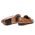 Sapato Mocassim Argentino Em Couro Sola De Couro Com Absolut Caramelo