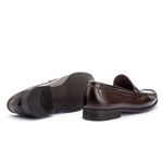 Sapato Masculino Mocassim Em Couro Absolut Café