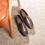 Sapato Masculino Mocassim Em Couro Absolut Café