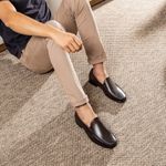 Sapato Masculino Mocassim Em Couro Absolut Café