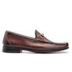 Sapato Masculino Mocassim Em Couro Absolut Castanho