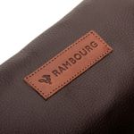 Necessaire Em Couro com 1 Divisória Café Atacado