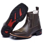 Botina Texana Masculina Couro Floater