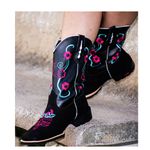 Bota Texana Feminina Bico Quadrado
