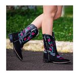 Bota Texana Feminina Bico Quadrado