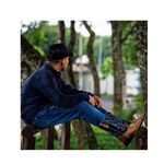 Bota Texana Masculina Tribal Azul