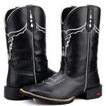 Bota Texana Masculina Preta