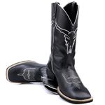 Bota Texana Masculina Preta