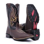 Bota Texana Masculina Cano Longo 