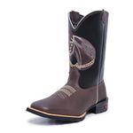 Bota Texana Masculina Bico Quadrado 