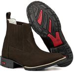 Botina Texana Masculina Marron 