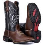 Bota Texana Masculina Detalhe em Prata