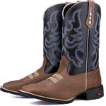 Bota Texana Masculina Tribal Azul