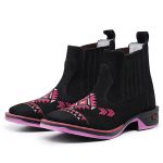 Botina Texana Feminina Tribal Jump Rosa