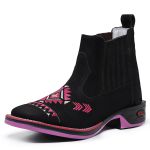 Botina Texana Feminina Tribal Jump Rosa