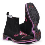 Botina Texana Feminina Tribal Jump Rosa