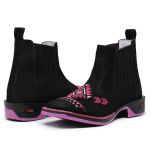 Botina Texana Feminina Tribal Jump Rosa