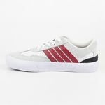 Tênis Randall Lona Camurça Street Roots - Branco-Vermelho-Branco
