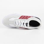 Tênis Randall Lona Camurça Street Roots - Branco-Vermelho-Branco