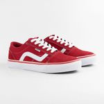 Tênis Randall Lona Camurça Voyage - Vermelho