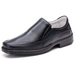 Sapato Comfort Masculino Em Couro Preto 008SE