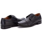 Sapato Social Comfort Masculino em Couro Preto 016