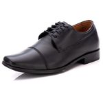 Sapato Social Comfort Masculino em Couro Preto 016