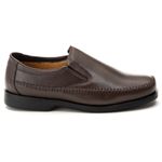 Sapatilha Comfort Masculino em Couro Café 1000