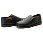 Sapatilha Comfort Masculino em Couro Preto 1000