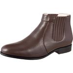 Botina Couro de Carneiro Café Comfort 1701