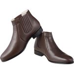 Botina Couro de Carneiro Café Comfort 1701