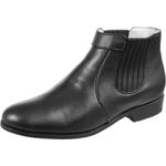 Botina Couro de Carneiro Preto Comfort 1701