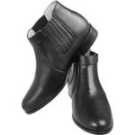 Botina Couro de Carneiro Preto Comfort 1701