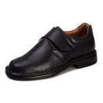Sapato Comfort Masculino Em Couro Preto 2003