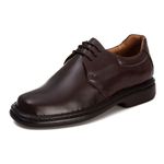Sapato Comfort Masculino Em Couro Café 2004