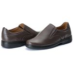 Sapato Comfort Masculino em Couro Café 2005