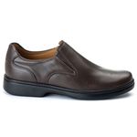 Sapato Comfort Masculino em Couro Café 2005