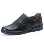 Sapato Comfort Masculino em Couro Preto 2005