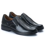 Sapato Comfort Masculino em Couro Preto 2005