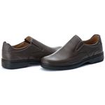 Sapato Comfort Masculino em Couro Café 2007
