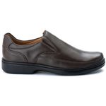 Sapato Comfort Masculino em Couro Café 2007
