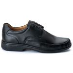 Sapato Comfort Masculino em Couro Preto 2008