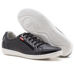Sapatênis Masculino Couro Preto Comfort 2011