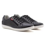 Sapatênis Masculino Couro Preto Comfort 2011