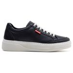Tênis Couro Masculino Comfort Preto 3026