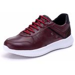Tênis Masculino Ultra Leve Bordo Comfort 3023