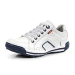 Sapatênis Masculino Couro Branco Comfort 3025