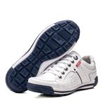 Sapatênis Masculino Couro Branco Comfort 3030