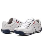 Sapatênis Masculino Couro Branco Comfort 3030