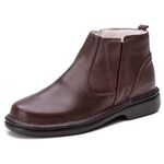 Botina Comfort Couro Café Floter Comfort 4003